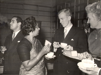 Enjoying a cup of tea - Noordeinde Palace - 19502s/1960s