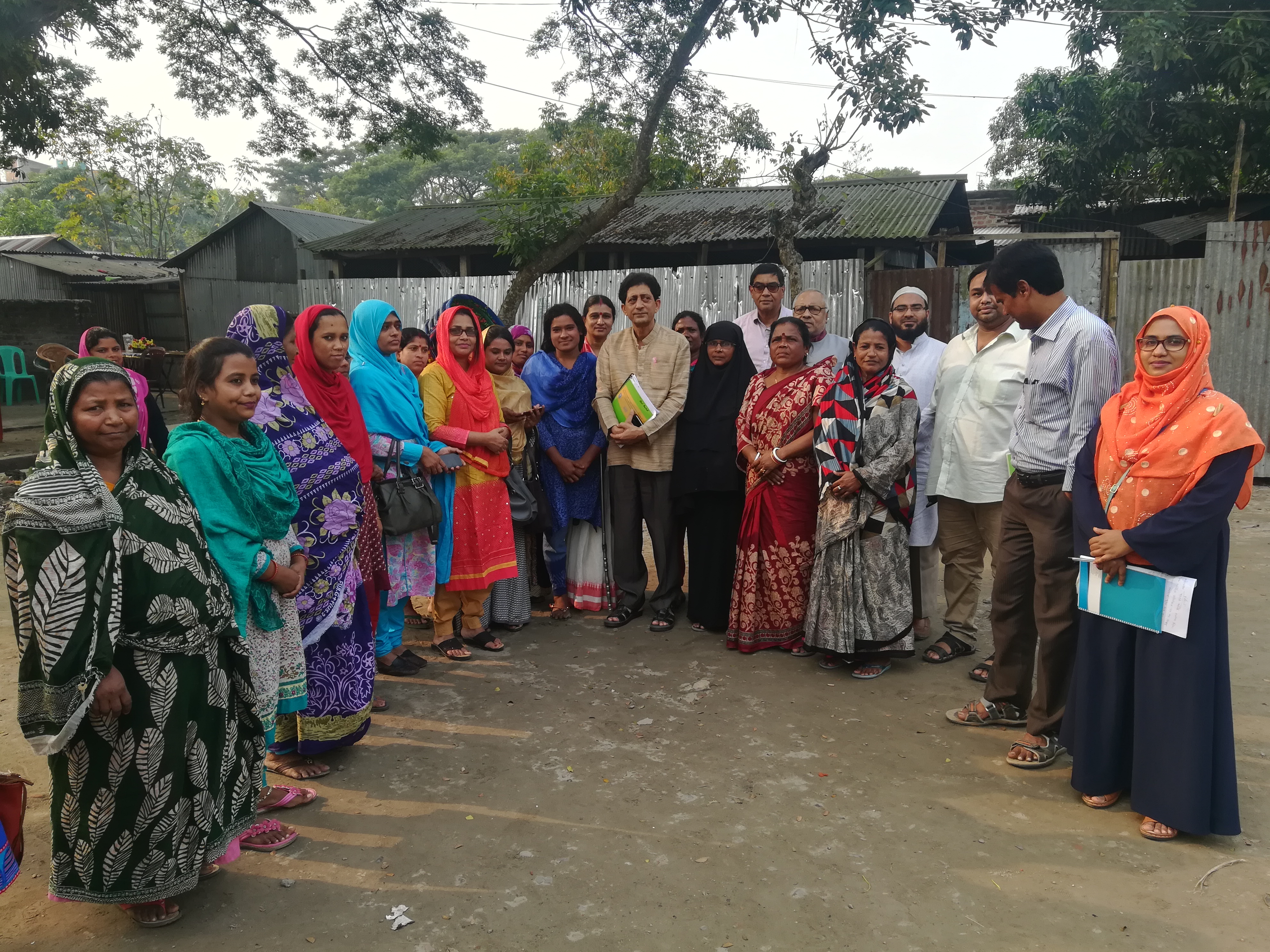 Impact evaluation study in Bangladesh - NUPRP - research team outside