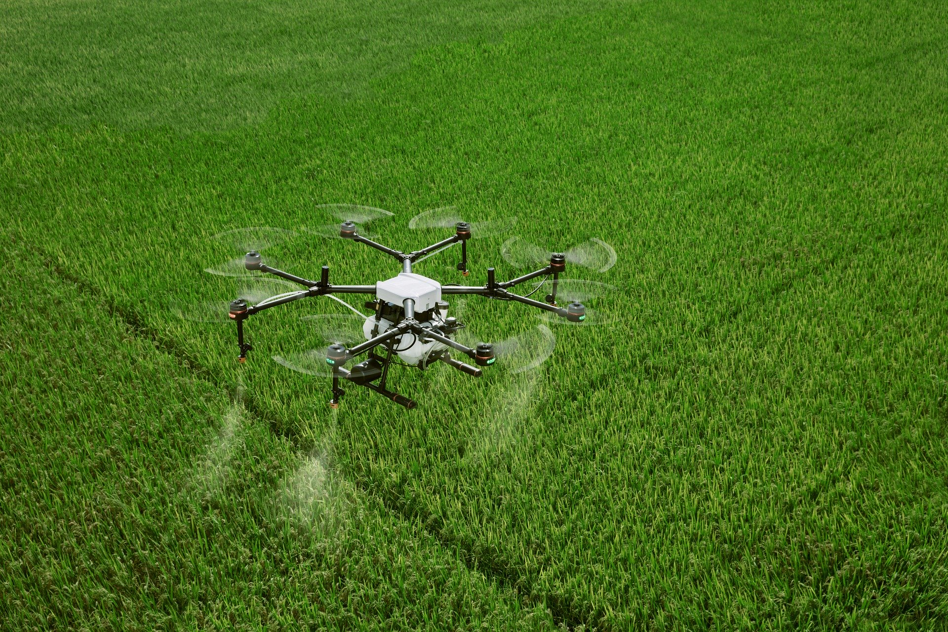 Drone over crop field - the rise of digital farming