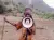 Rural Ethiopia - woman with megaphone