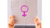 Woman holding female symbol