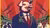 Food for Profit poster (cut) - cartoon of a pig in a suit with cash stuffed in jacket pocket