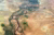Aerial view of dry river valley