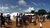 Sierra Leone - Juba IDP camp - tents and food truck - When disaster meets conflict