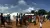 Sierra Leone - Juba IDP camp - tents and food truck - When disaster meets conflict