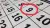 Calendar with 9 May circled red