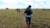 Traversing open plain by foot in rural Puerto Gaitan