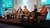 Panel conversation. From left to right: Annelien Bredenoord, Dolf Grasveld, Marcel Levi, Maria Leptin, Ben Feringa, Susanne Caarls