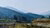 Countryside in China with mountains in background