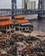 Modern buildings and slag heap
