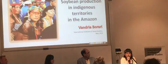 Amazon indigenous people, global agribusiness and authoritarian government - discussion - 27 May 2019