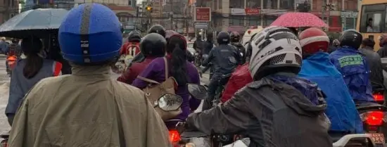 Motorbike ride-sharing in Kathmandu