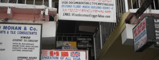 Visa services for Guyanese wishing to go to the US, Canada, UK and China, Georgetown, Guyana, Nov 2013 (PACES)