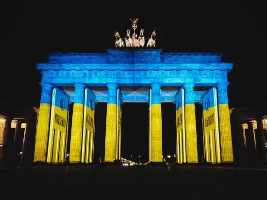 Berlijn vlag Oekraine